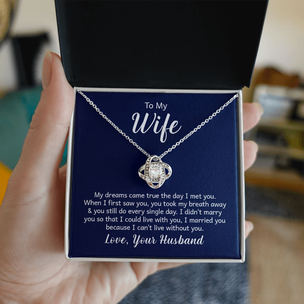 Love Knot Necklace - For Wife From Husband